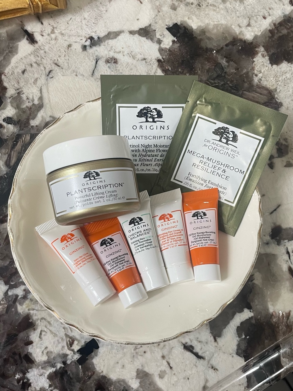 Origins Plantscriptions Powerful Lifting Cream with Travel Size Samples